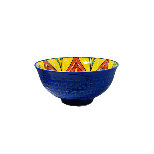 Blue Patterned Dip Bowl (12cm)