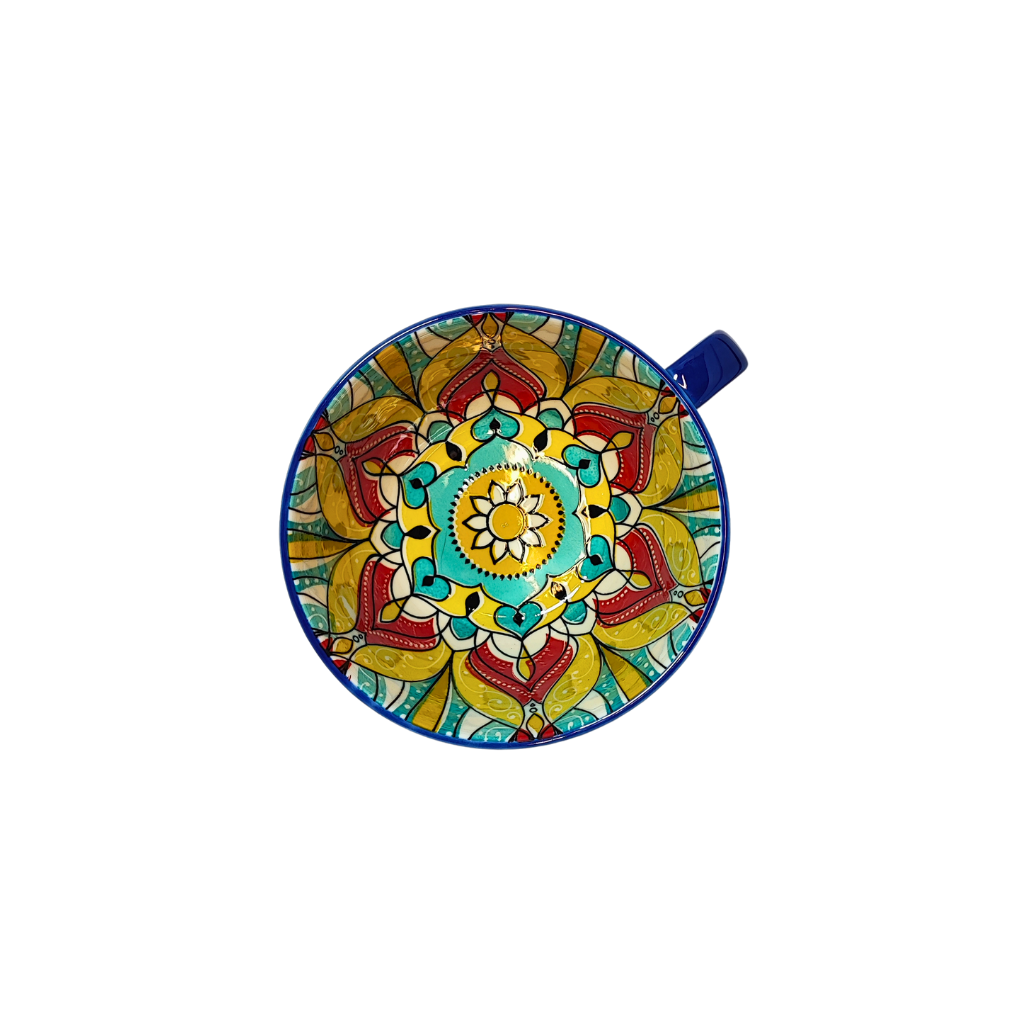 Blue Patterned Mug