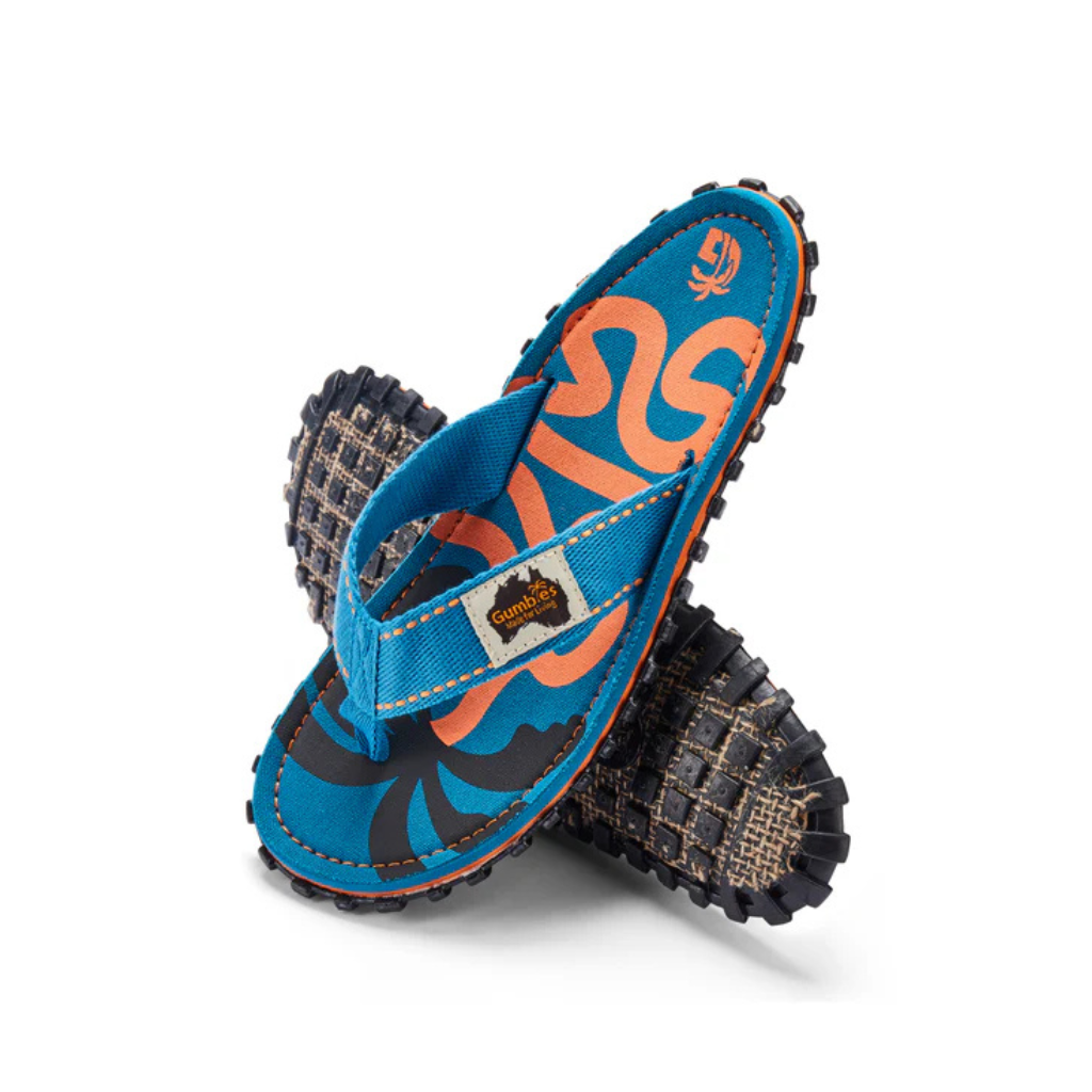 Gumbies Islander Blue Palmetto Flip Flops