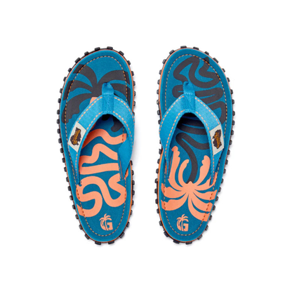 Gumbies Islander Blue Palmetto Flip Flops