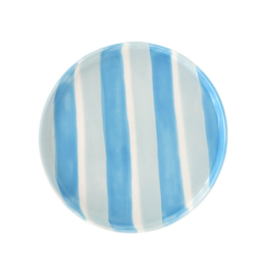 Striped Blue Side Plate