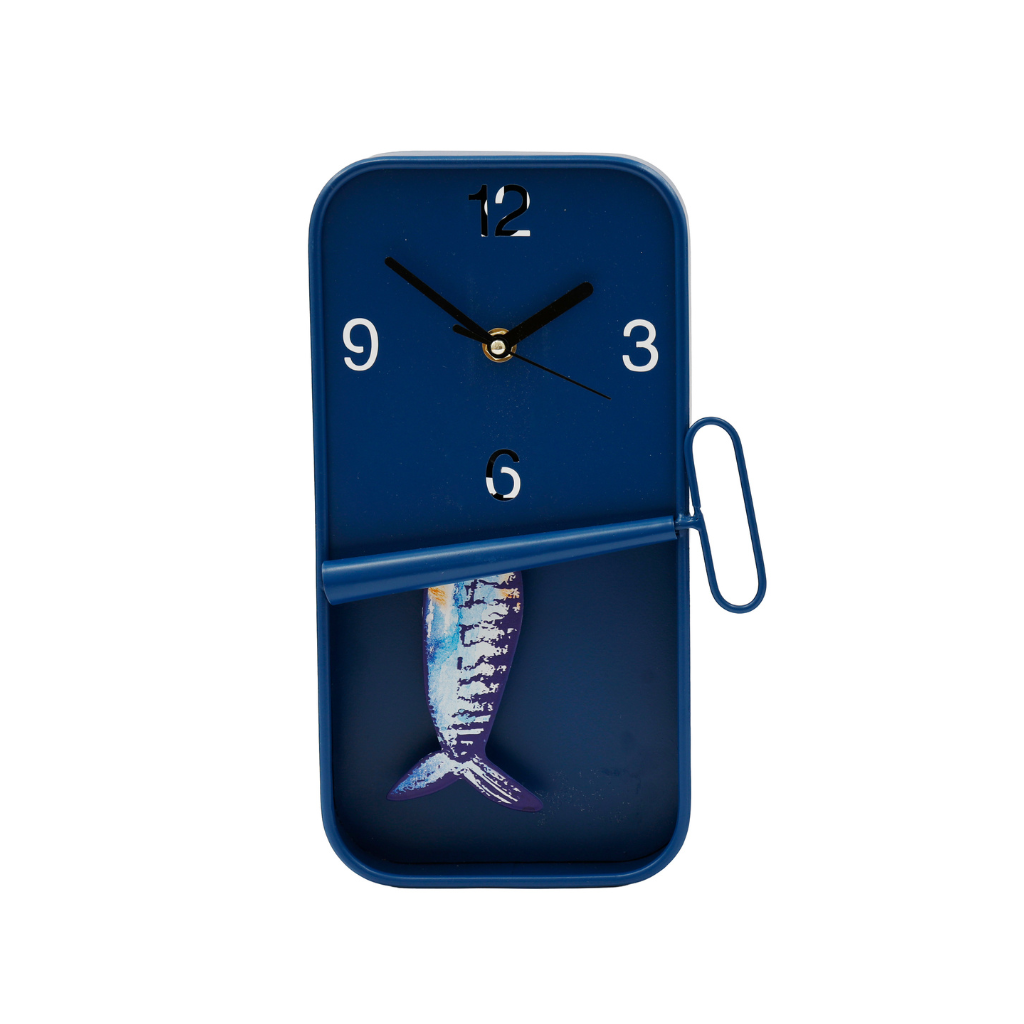 Sardine Blue Clock