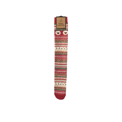 Nordic Blush Sheep Welly Socks