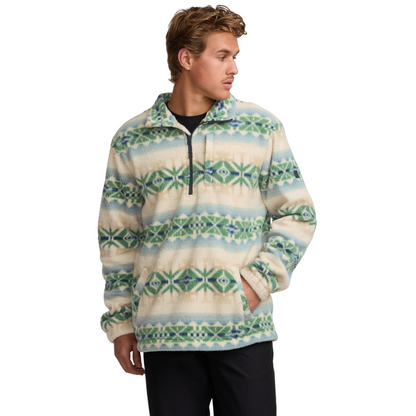 Billabong Half Zip Patterned Fleece Jumper