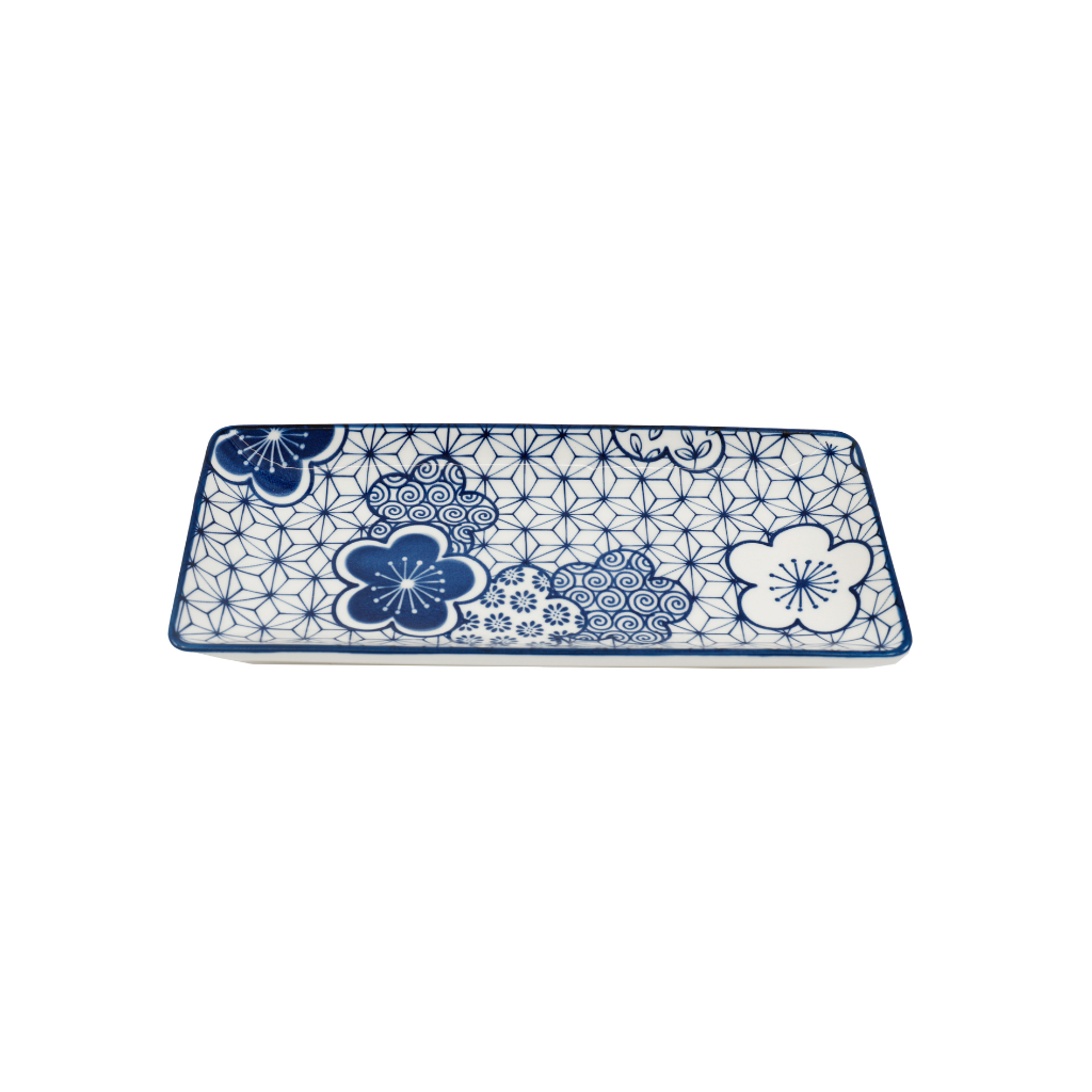 Blue & White Tray