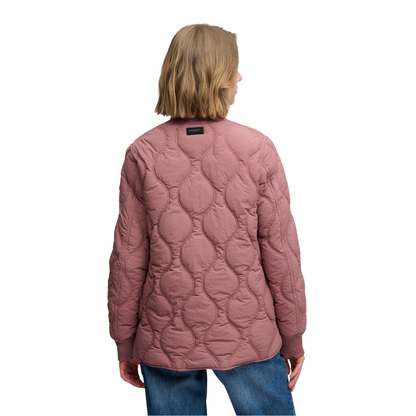 Superdry Short Quilted Burgundy Jacket