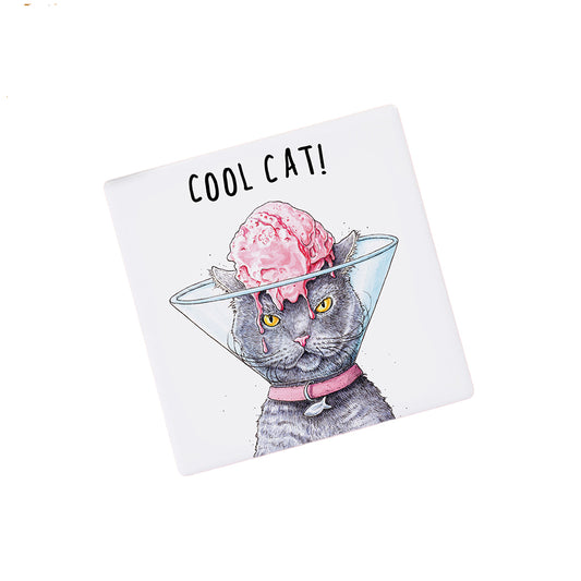 Bewilderbeest Cool Cat Coaster