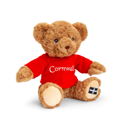Keeleco 18cm Cornwall Bear Red Jumper Soft Toy
