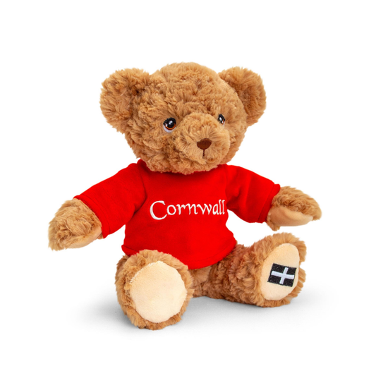 Keeleco 18cm Cornwall Bear Red Jumper Soft Toy