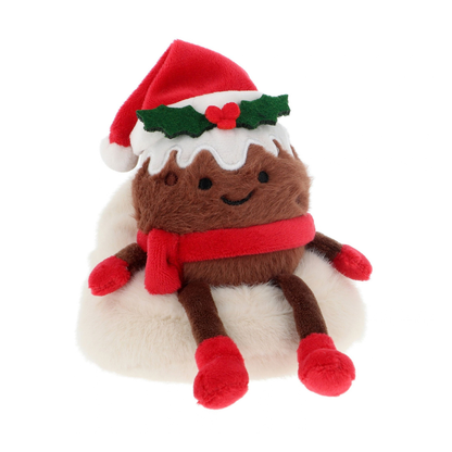Keeleco 18cm Christmas Pudding Cosy Season Soft Toy