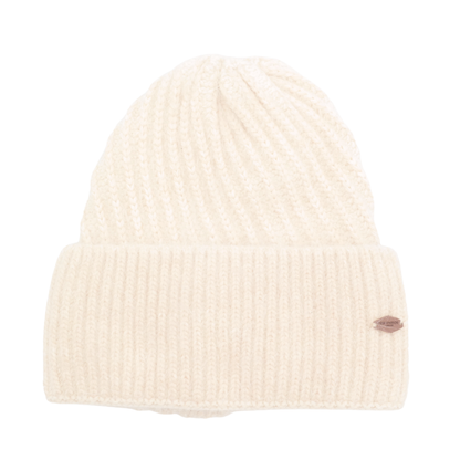 Miss Sparrow Chunky Knit Cream Beanie Hat