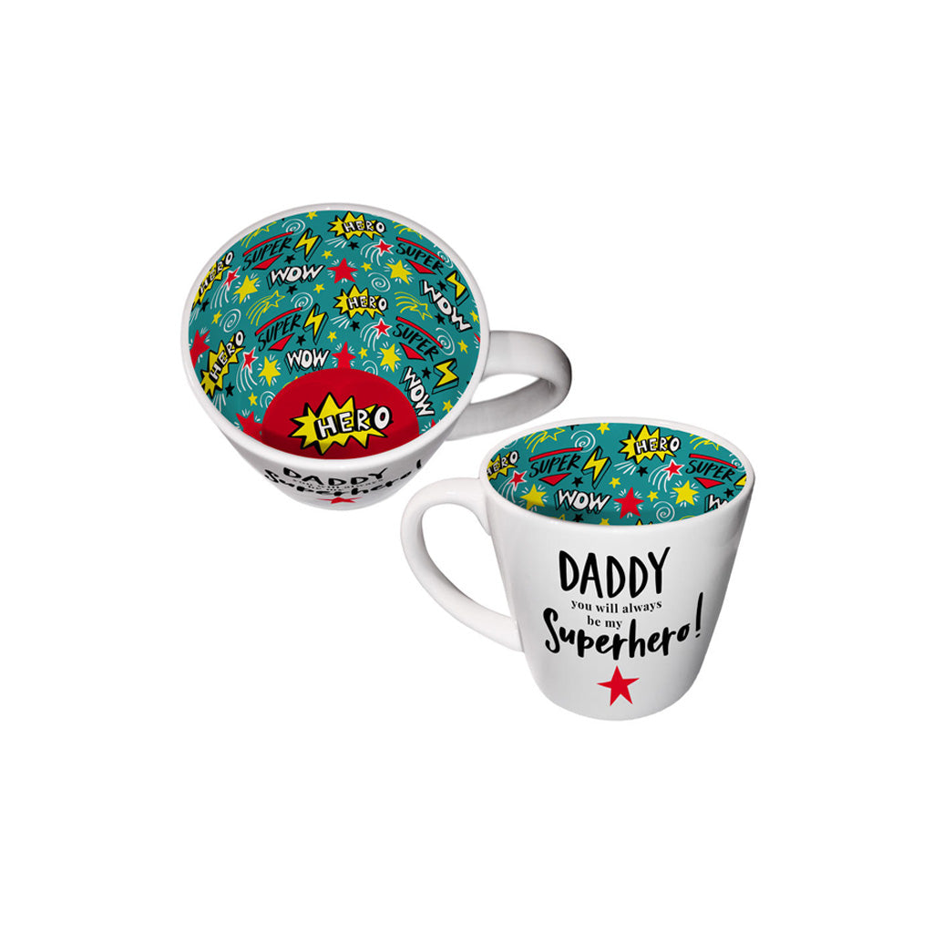 Daddy Superhero Inside Out Mug