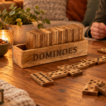 Large Wooden Dominoes Set