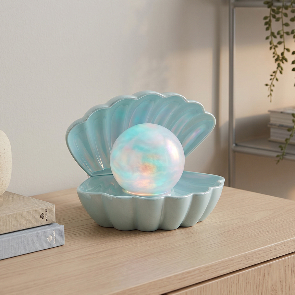 Blue Dream Shell Lamp