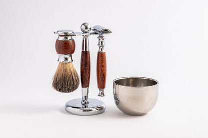 Eco Bath Rose Wood Shaving Set