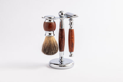 Eco Bath Rose Wood Shaving Set