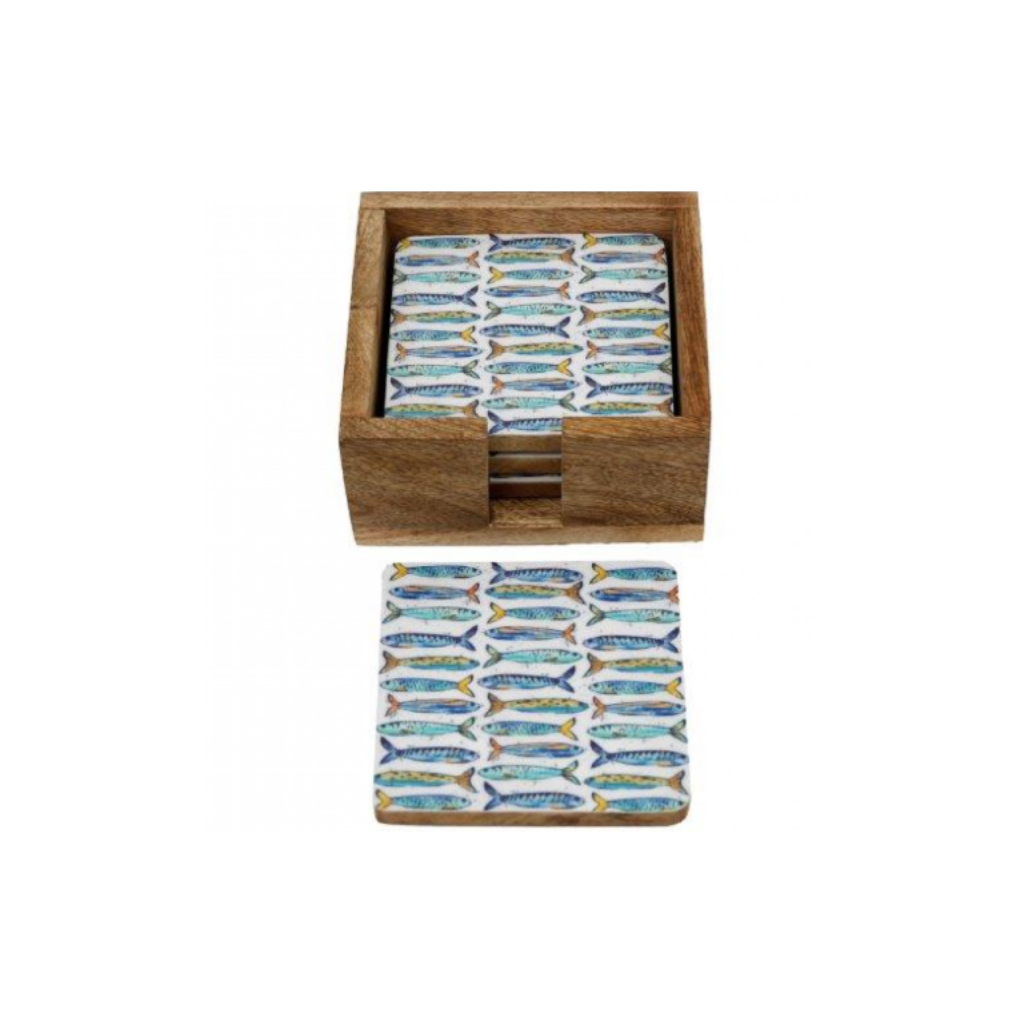 Sardines Coasters (Set of 4)