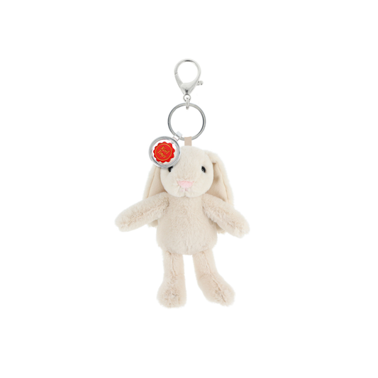 Keeleco Enchanted World Cream Bunny Bag Charm
