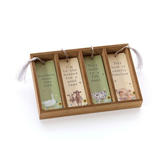 Farm Animal Wooden Bookmark