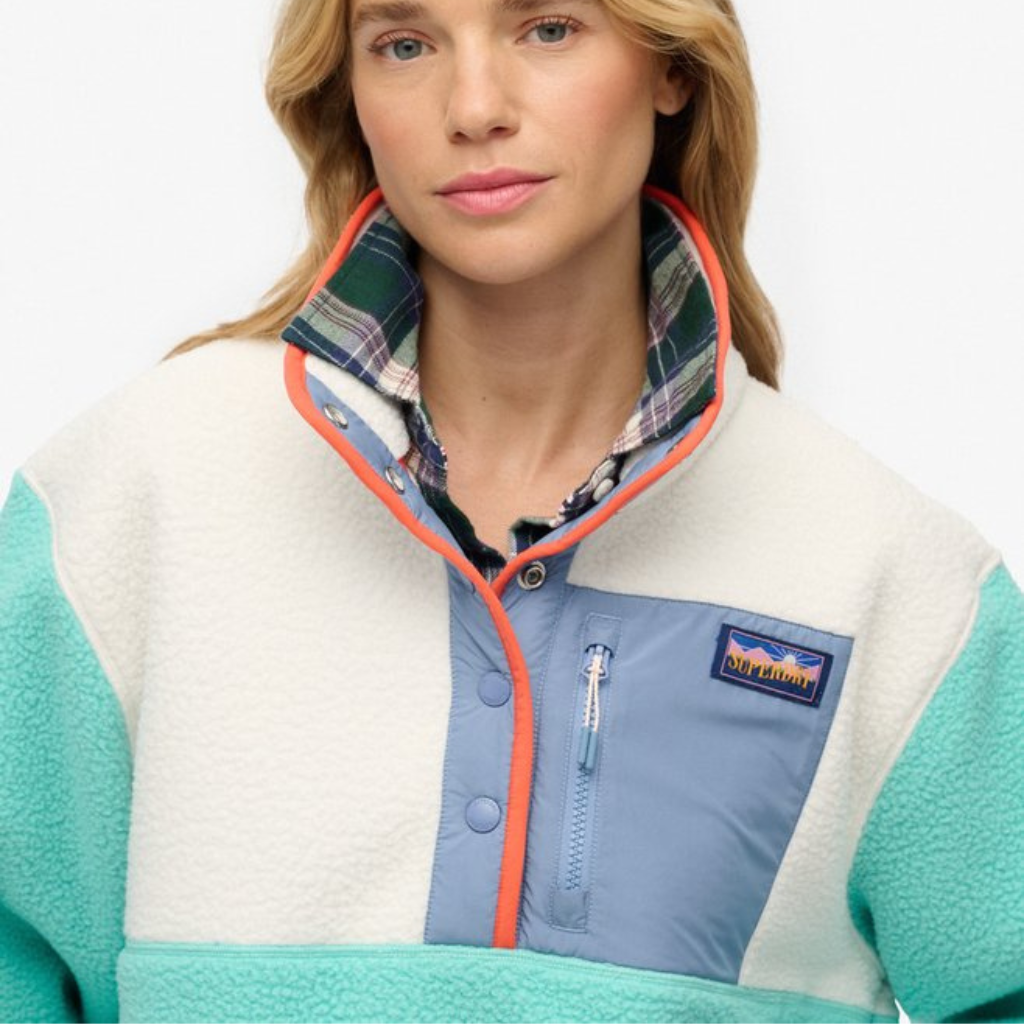 Superdry Colour Block Pullover Fleece