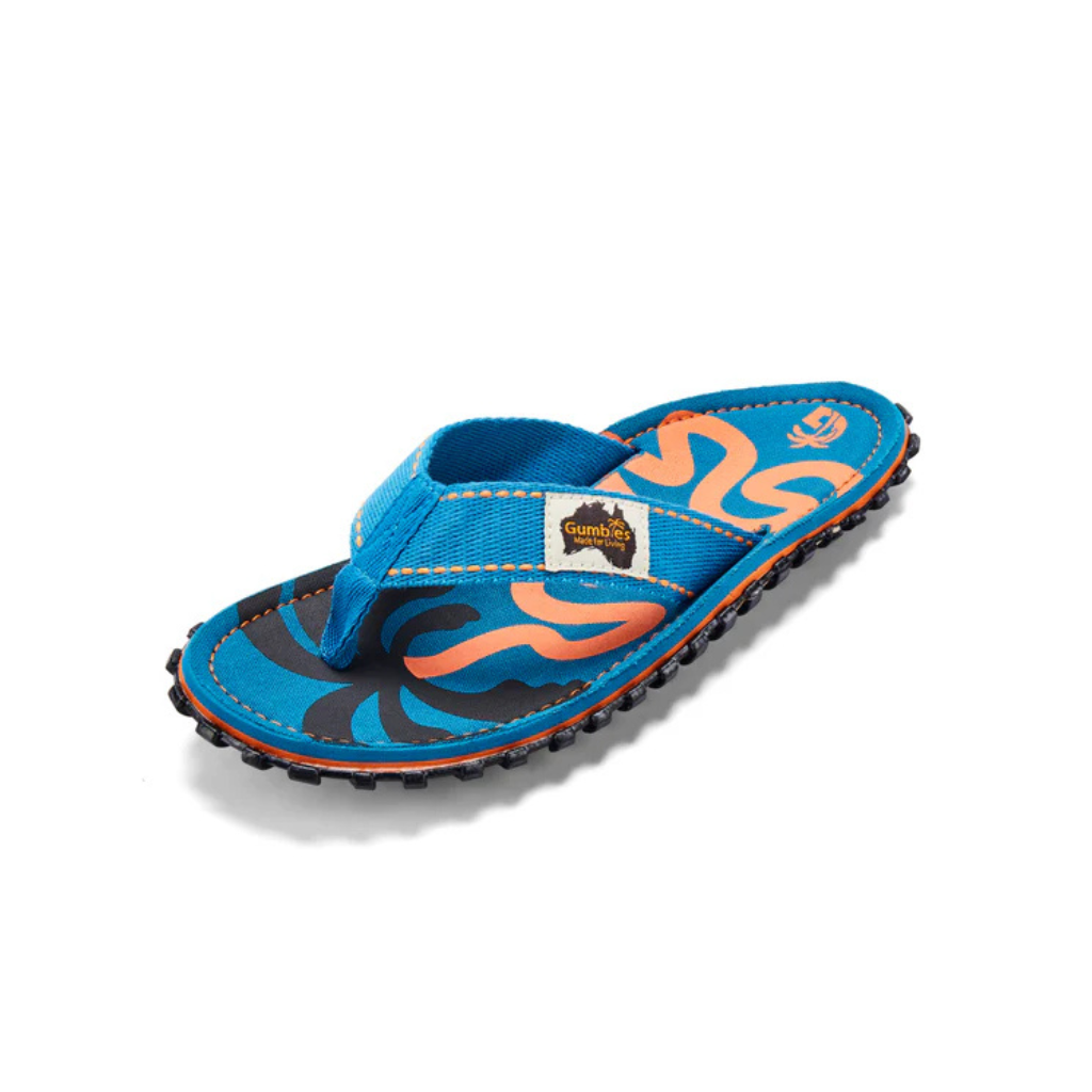 Gumbies Islander Blue Palmetto Flip Flops