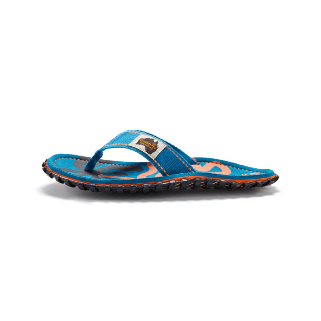 Gumbies Islander Blue Palmetto Flip Flops