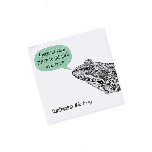 Bewilderbeest Frog Confession Coaster
