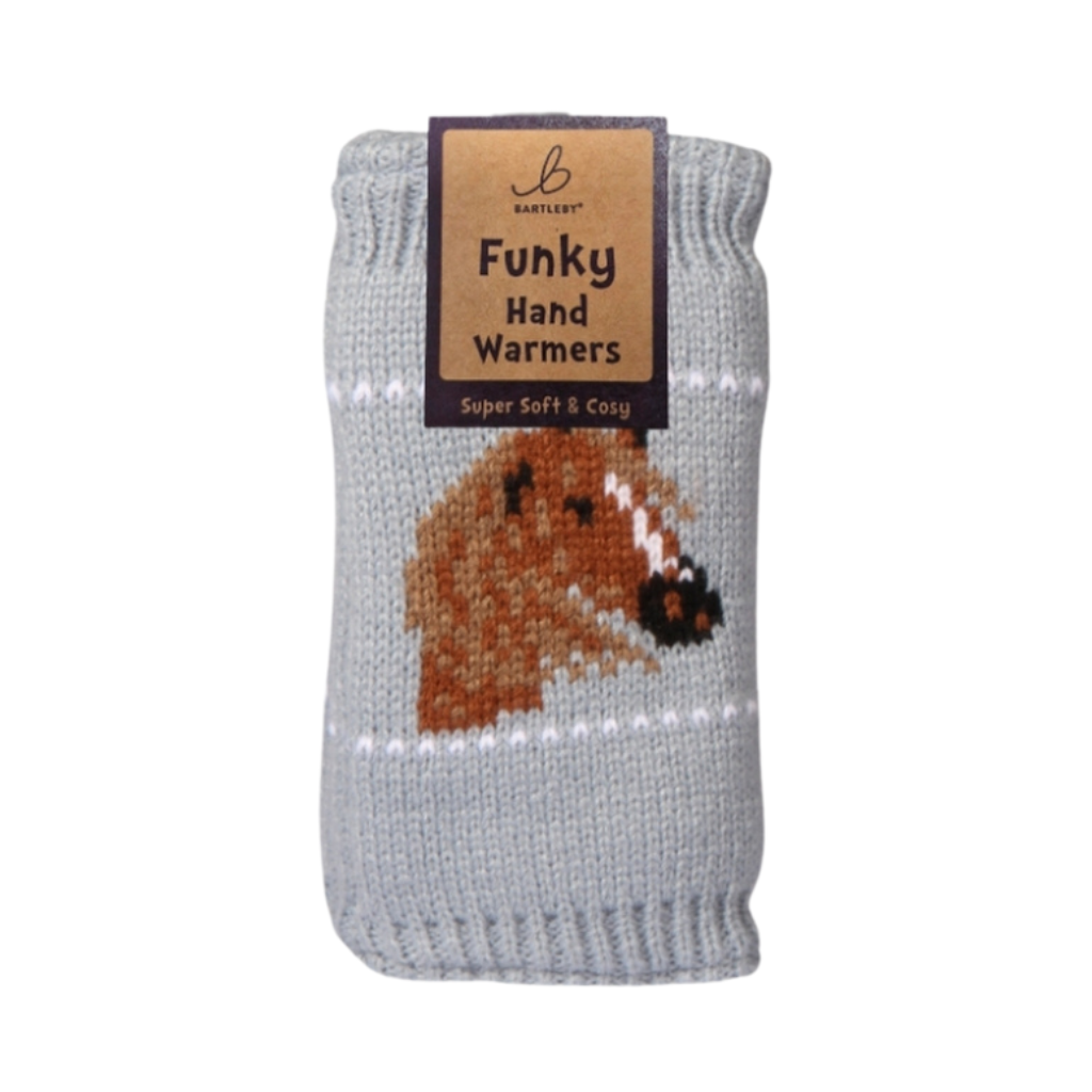 Fleece Lined Horse Blue Hand Warmers