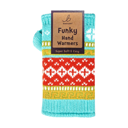 Fleece Lined Nordic Blue Hand Warmers