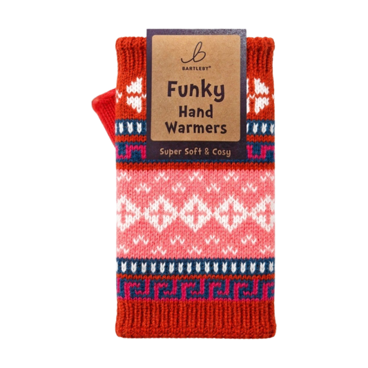 Fleece Lined Nordic Burgundy Hand Warmers