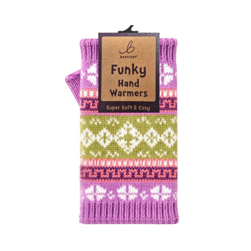 Fleece Lined Nordic Purple Hand Warmers