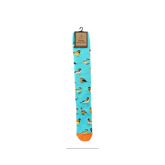 Garden Birds Welly Socks