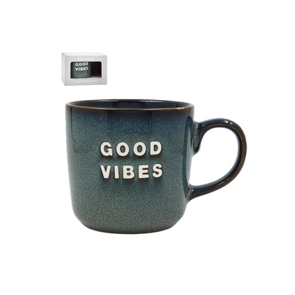 Good Vibes Reactive Glaze Mug