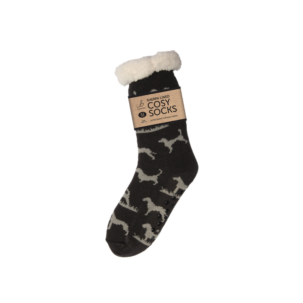 Sherpa Hunting Dog Slipper Socks