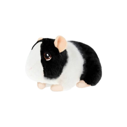 Keeleco 15cm Black & White Guinea Pig with Sound Soft Toy