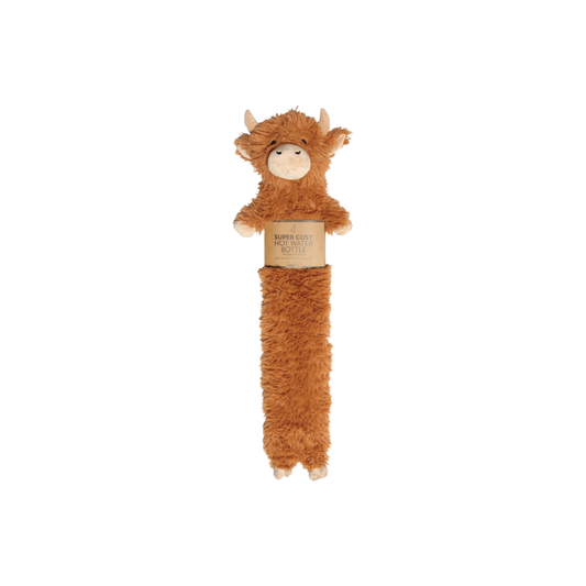 Highland Cow Long Hot Water Bottle