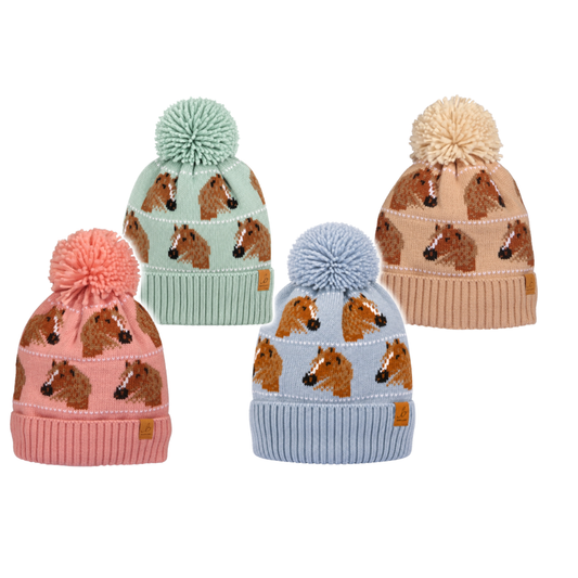 Waterproof Horse Bobble Hat