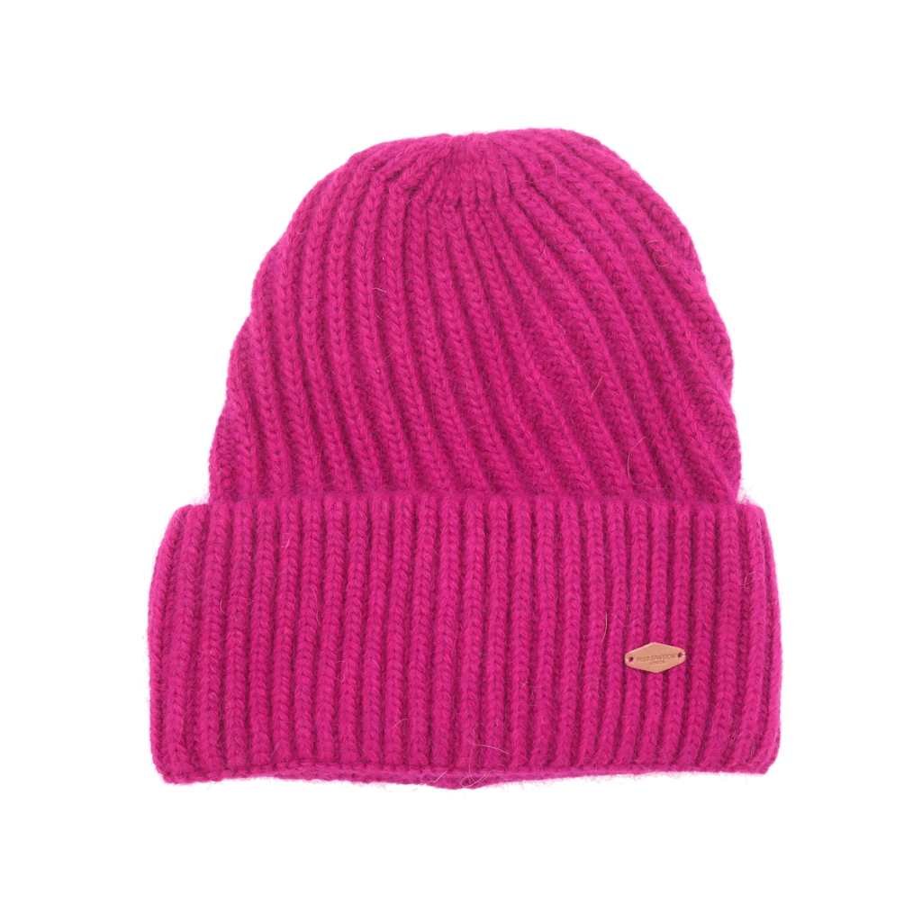 Miss Sparrow Chunky Knit Magenta Beanie Hat