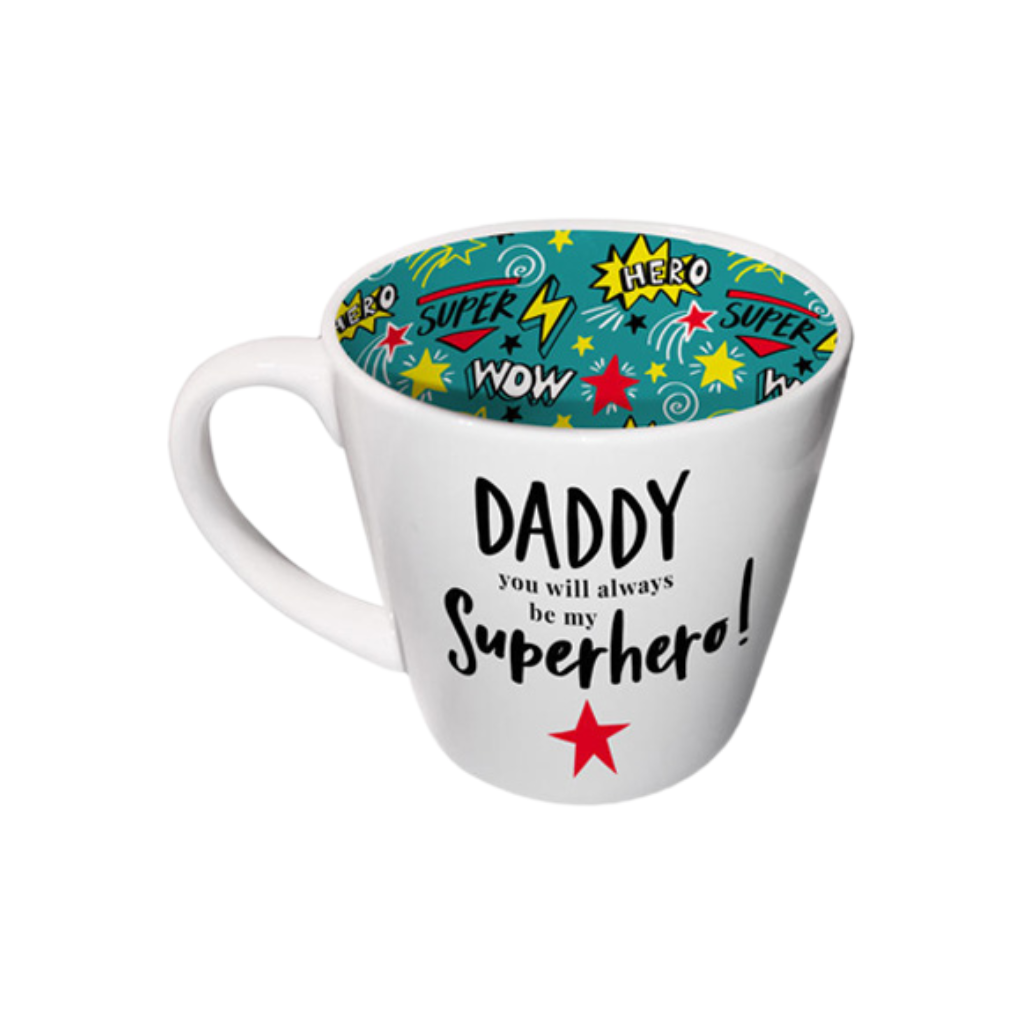 Daddy Superhero Inside Out Mug