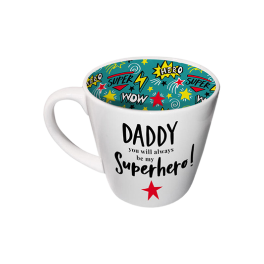 Daddy Superhero Inside Out Mug