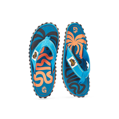 Gumbies Islander Blue Palmetto Flip Flops