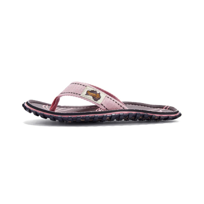Gumbies Islander Palm Leaf Grey Flip Flops
