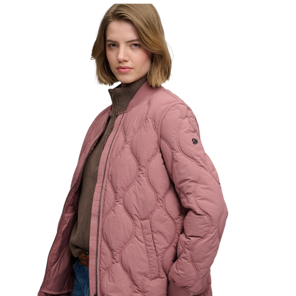 Superdry Short Quilted Burgundy Jacket