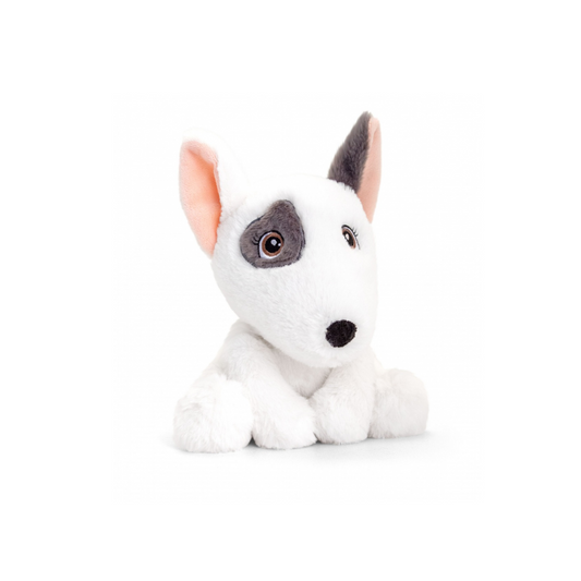 Keeleco 16cm Adoptable Bull Terrier Dog Soft Toy