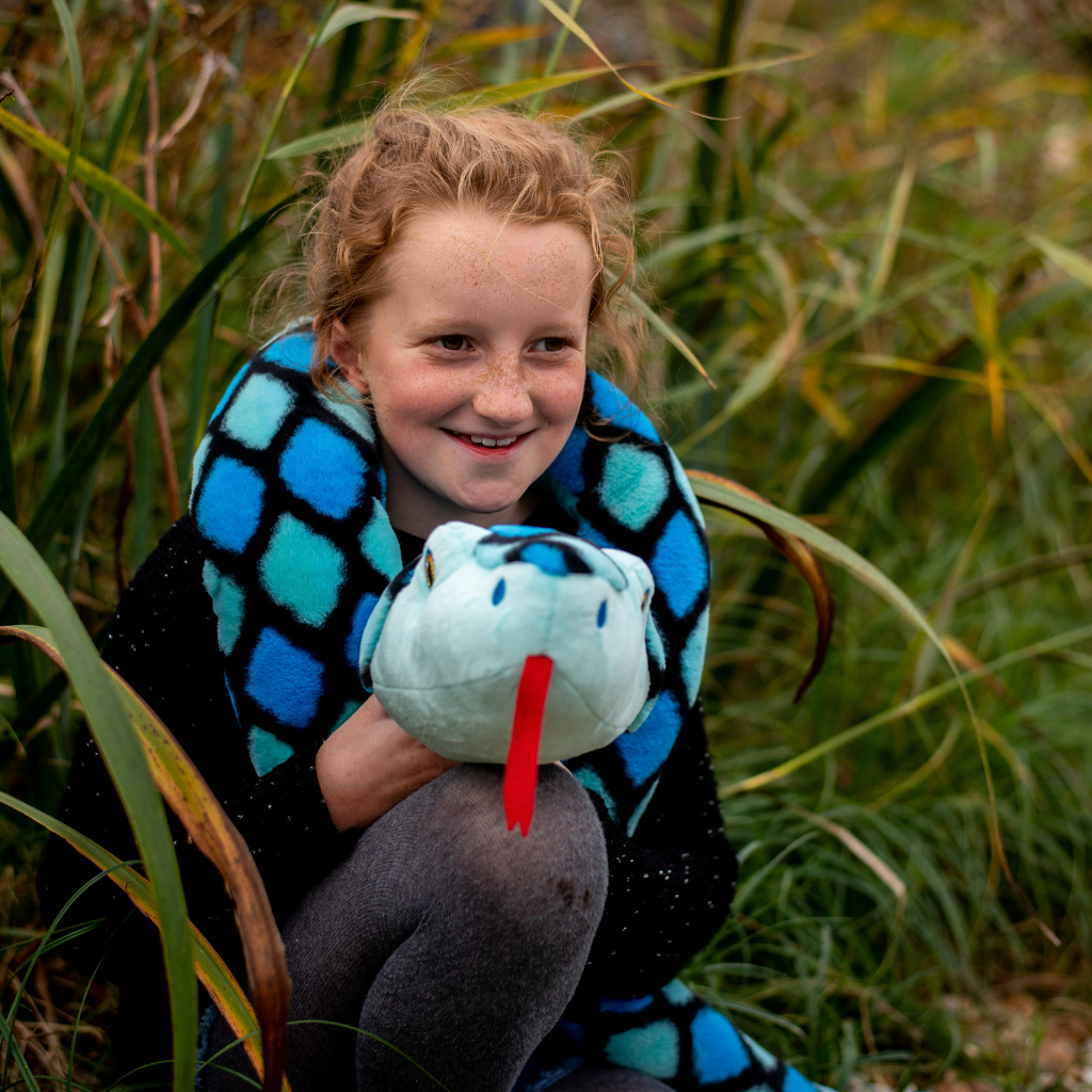 Keeleco Blue Snake Soft Toy