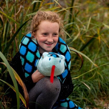 Keeleco Blue Snake Soft Toy