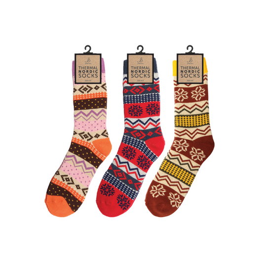 Nordic Thermal Red Socks