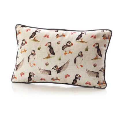 Puffins Repeat Cushion