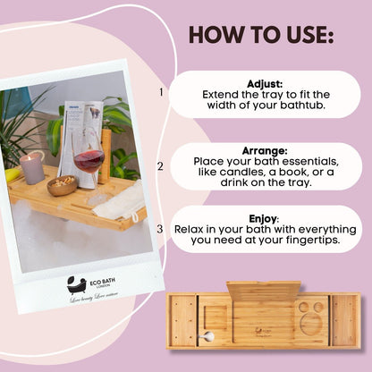 Eco Bath Bamboo Bath Tray