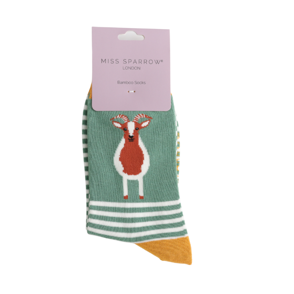 Miss Sparrow Goat Socks